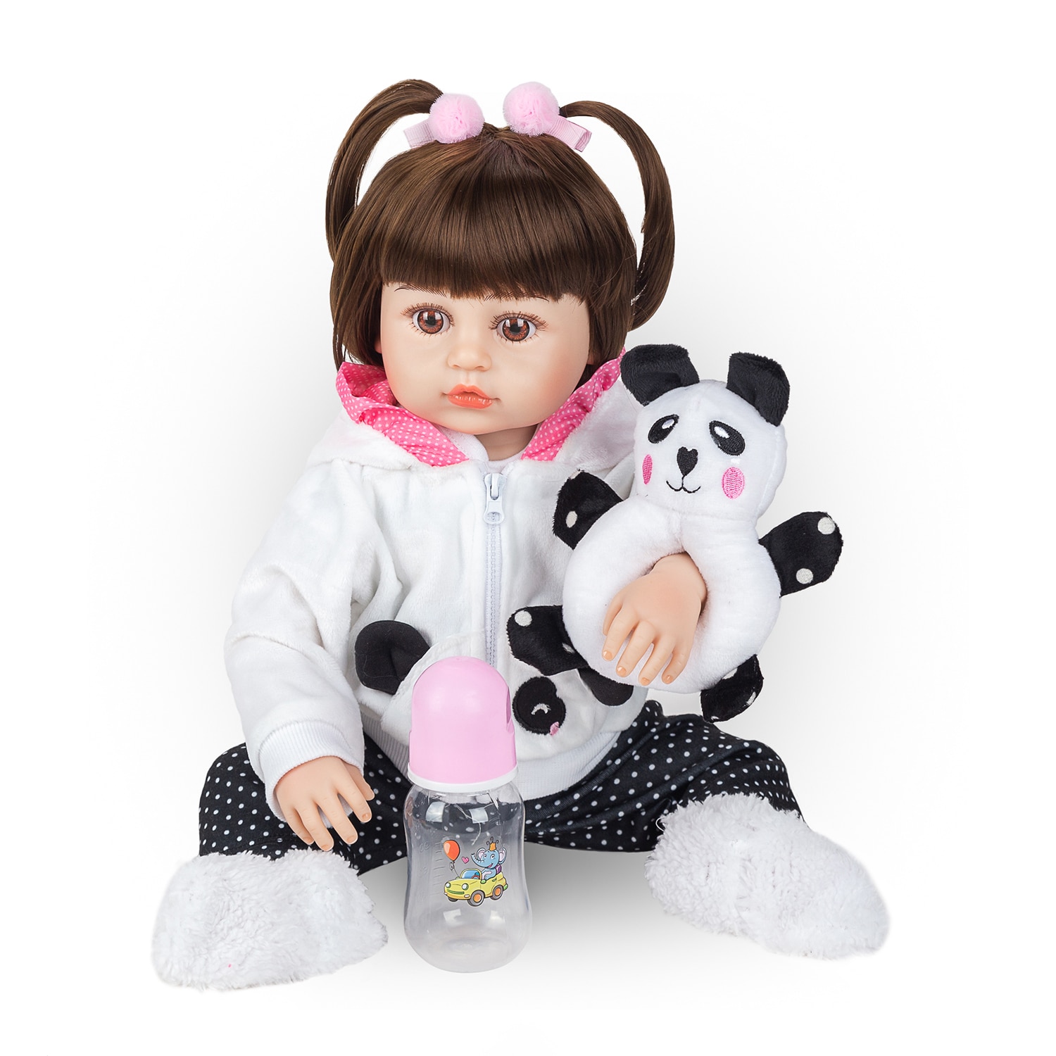 Baby doll Reborn Doll Silicone Body Can Take Bath With Pacifier Magnetic Christmas Gifts For Children Send From Brasi
