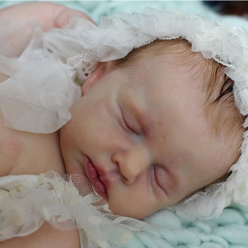 RBG Reborn Kit Reborn Baby Vinyl Kit 20 Inches Loulou Unpainted Unfinished Doll Parts DIY Blank Reborn Vinyl Doll Kit