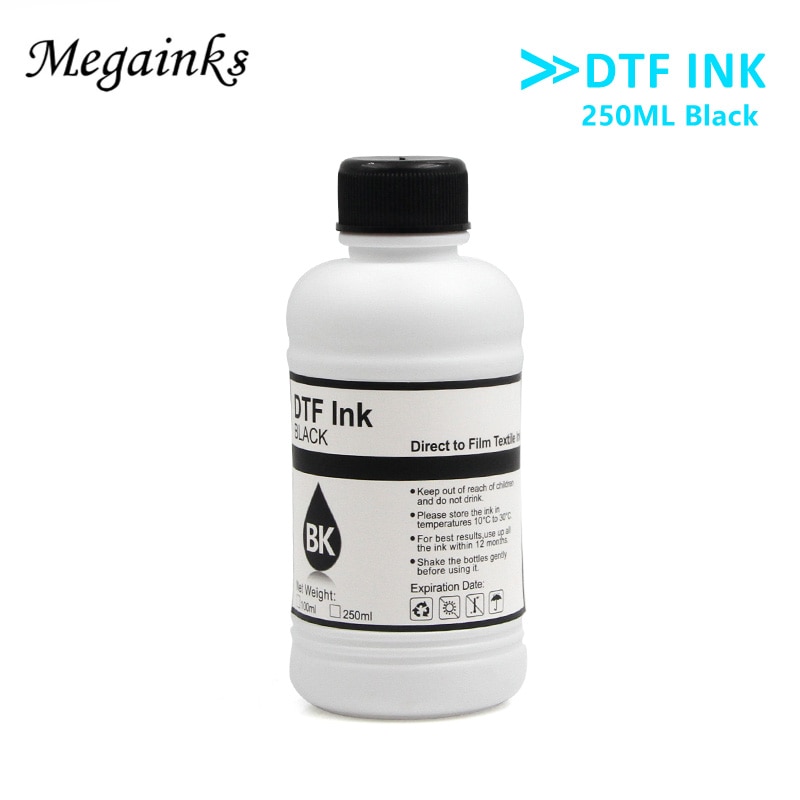 6PCS*250ML DTF ink kit for direct transfer film for PET film DTF ink all desktop & large format DTF printer 1BK 1C 1M 1Y 2WH
