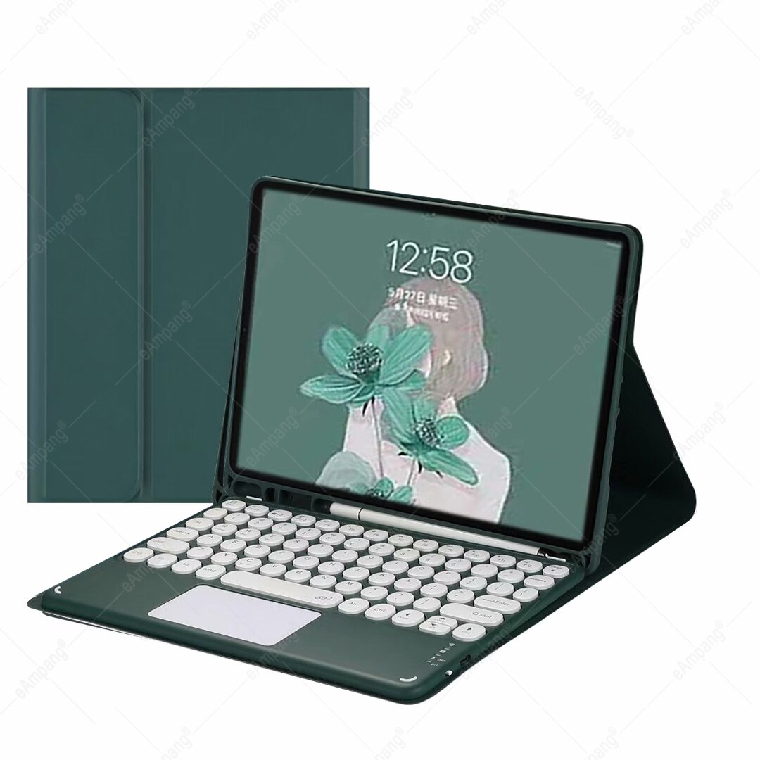 Case For Samsung Galaxy Tab S6 Lite 2022 Case with Keyboard P610 P615 P613 P619 Hebrew Russian Arabic Spanish Korean Keyboard