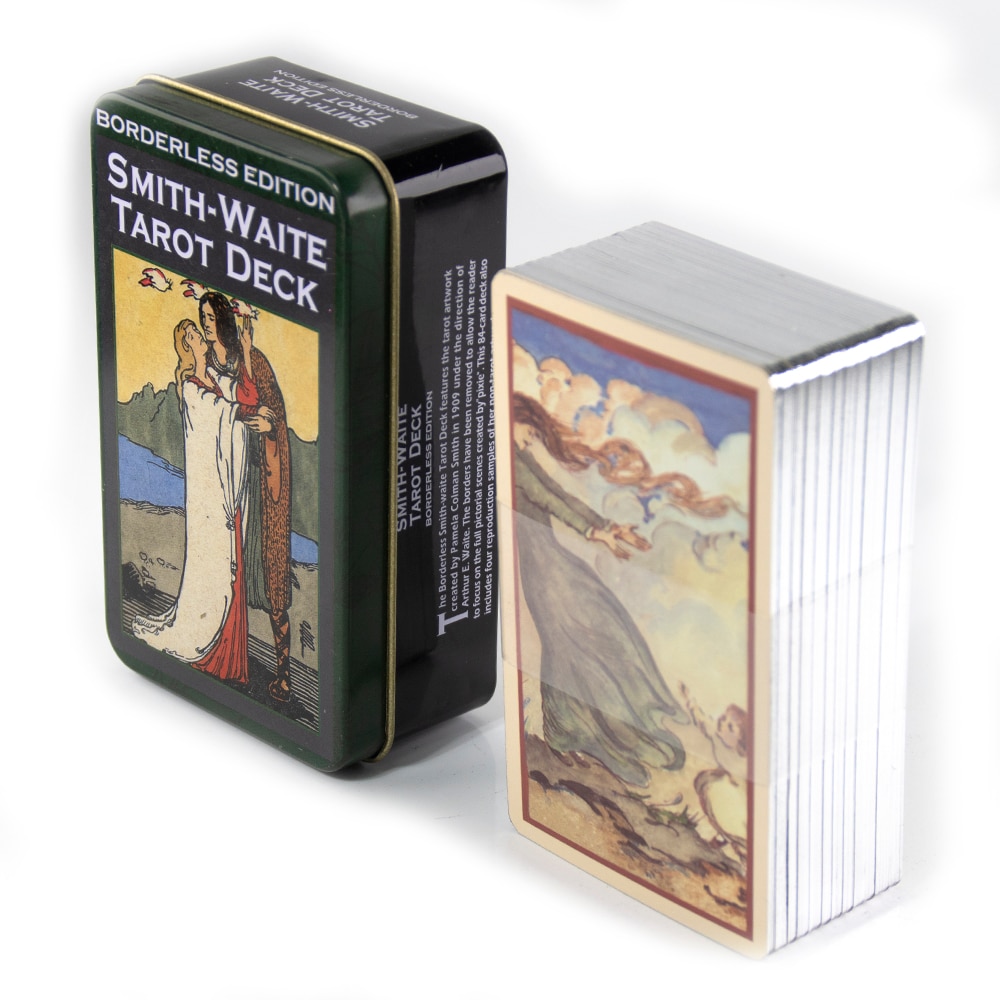 Lunalapin Tarot Luna Lapin Tarot Beginner in a Tin Metal Box High Quality 78 Card Gilded Edge Paper Booklet Based Rider Tarot