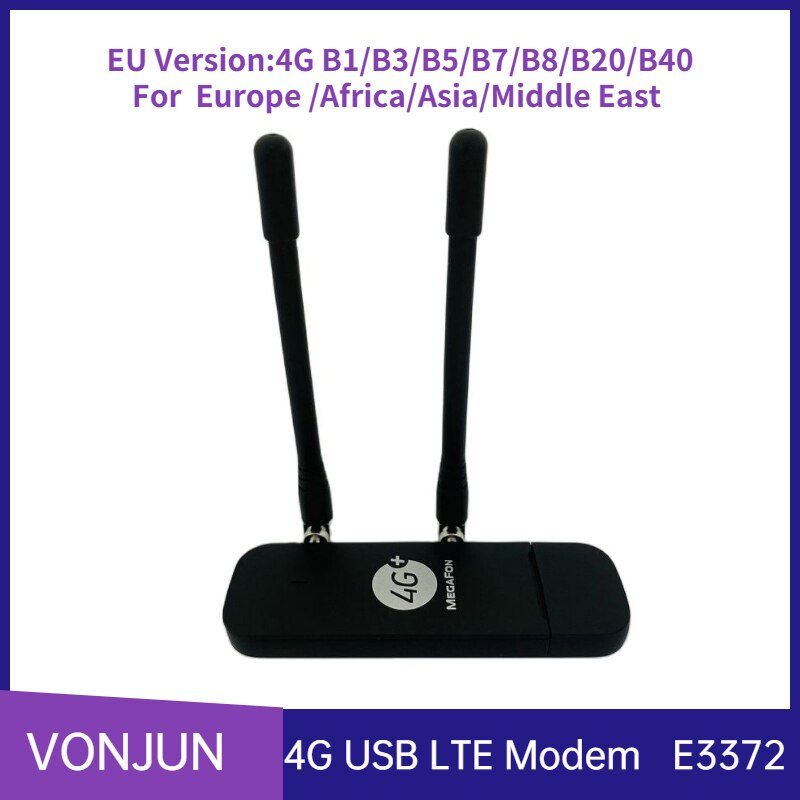 Unlocked E3372 4G LTE USB Modem With External Antenna  Factory OEM E3372h-153