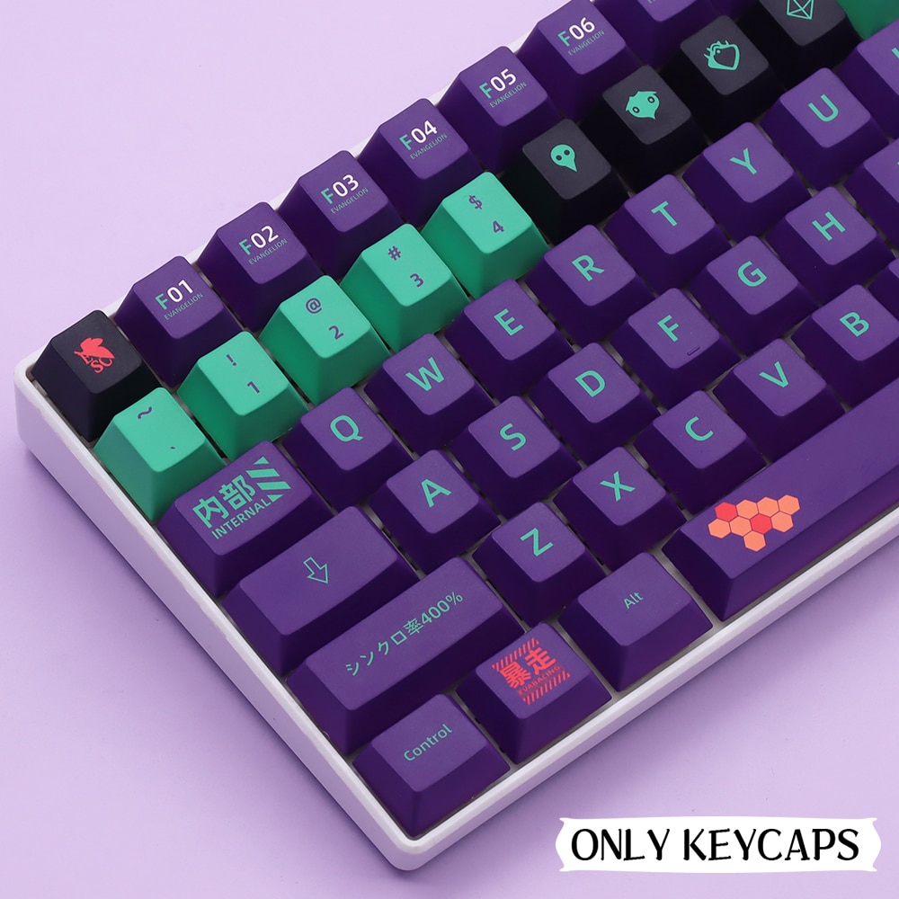 139 keys English Japanese Korean/Russian Cartoon Keycaps Cherry Profile PBT Keycap For GMK Cherry MX Switch Mechanical Keyboard