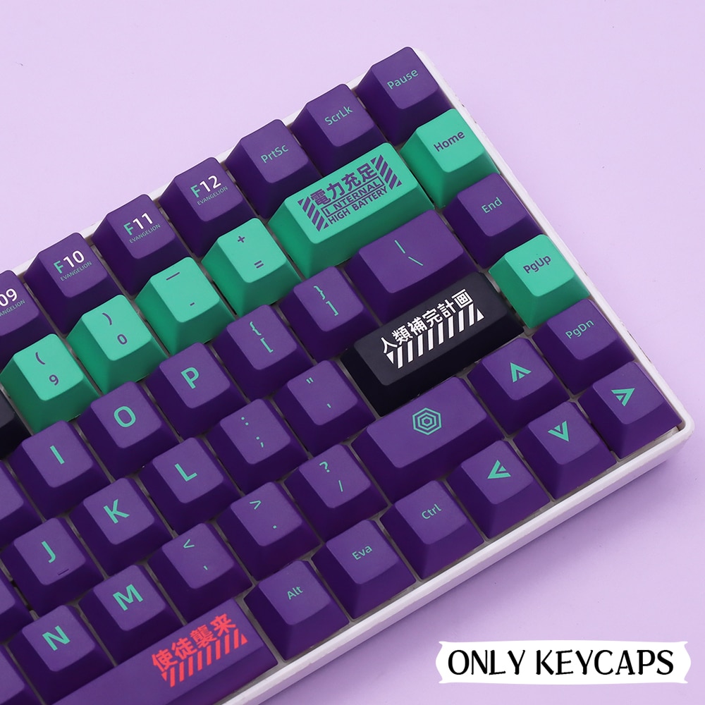 139 keys English Japanese Korean/Russian Cartoon Keycaps Cherry Profile PBT Keycap For GMK Cherry MX Switch Mechanical Keyboard