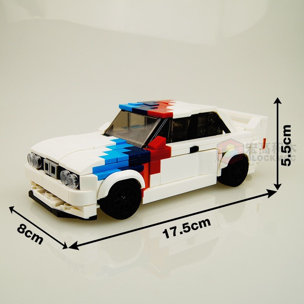 MOC Brick Technical Car M1 M3 E30 M4 Racing Sports Car Vehicle Speed Champion Racer Building Blocks Creative Garage Toy For Boys