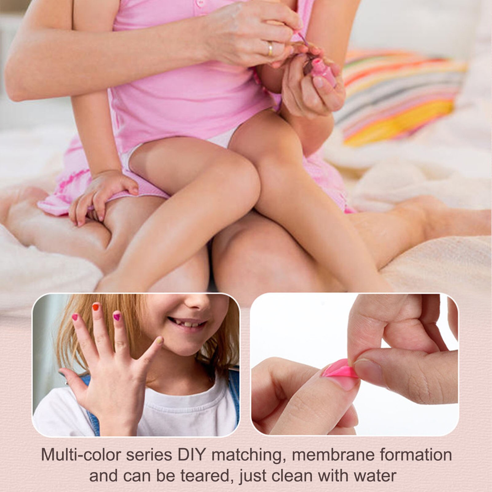 Children Simulation Makeup Set Pretend Play Toys Educational Toys Lipstick Nail Polish Cosmetic Bag Birthday Gift For Ingenious