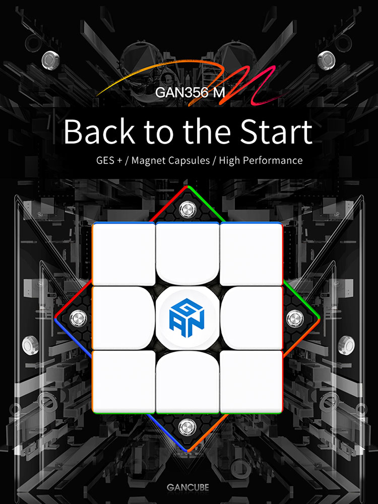 Gan 356 m Magnetic Speed cube Stickerless 356m 3x3 speedcube 3x3x3 Professional Magic Cube Gan magnetic Toys for Children