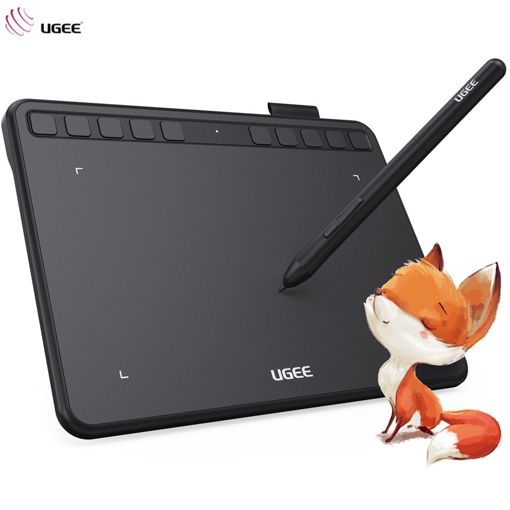 UGEE S640 Graphic Tablet 6inch Digital Drawing Tablets Battery-free Stylus Support Android Windows Mac