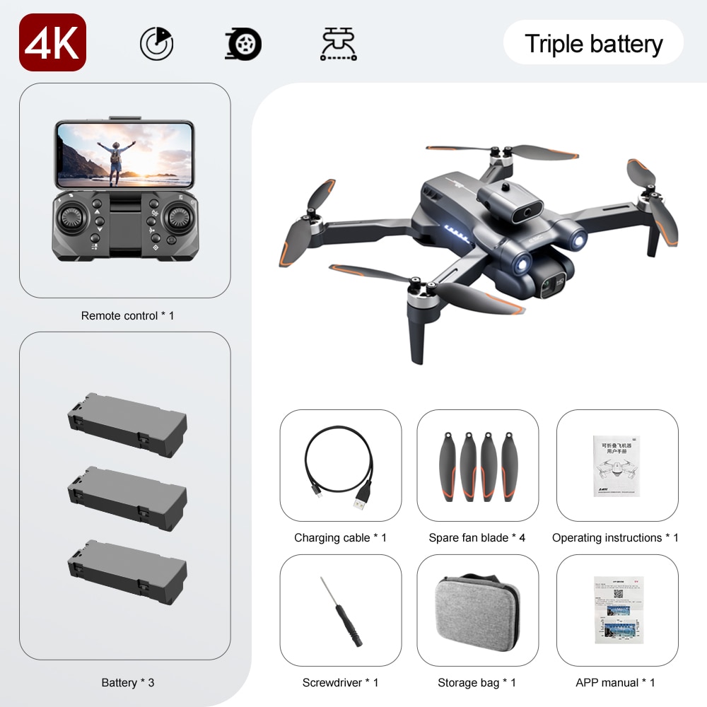 S1S Mini 4k Drone Profesional 8K HD Camera Obstacle Avoidance Aerial Photography Brushless Foldable Quadcopter 3km 2023 New