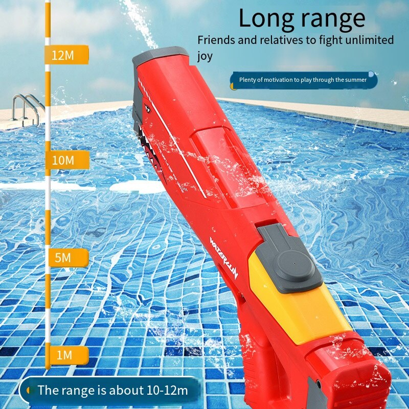 Automatic Electric Water Gun Children Toys Outdoor Beach Water Wars Summer Wimming Pool Large Capacity Water Guns for Kids Adult