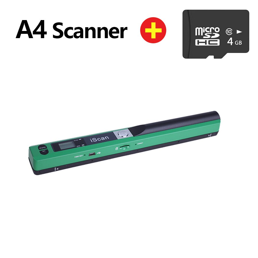 iScan Scanner Document Portable A4 Scanner For Documents Books Office Handheld Mobile Scanners JPG/PDF 900DPI