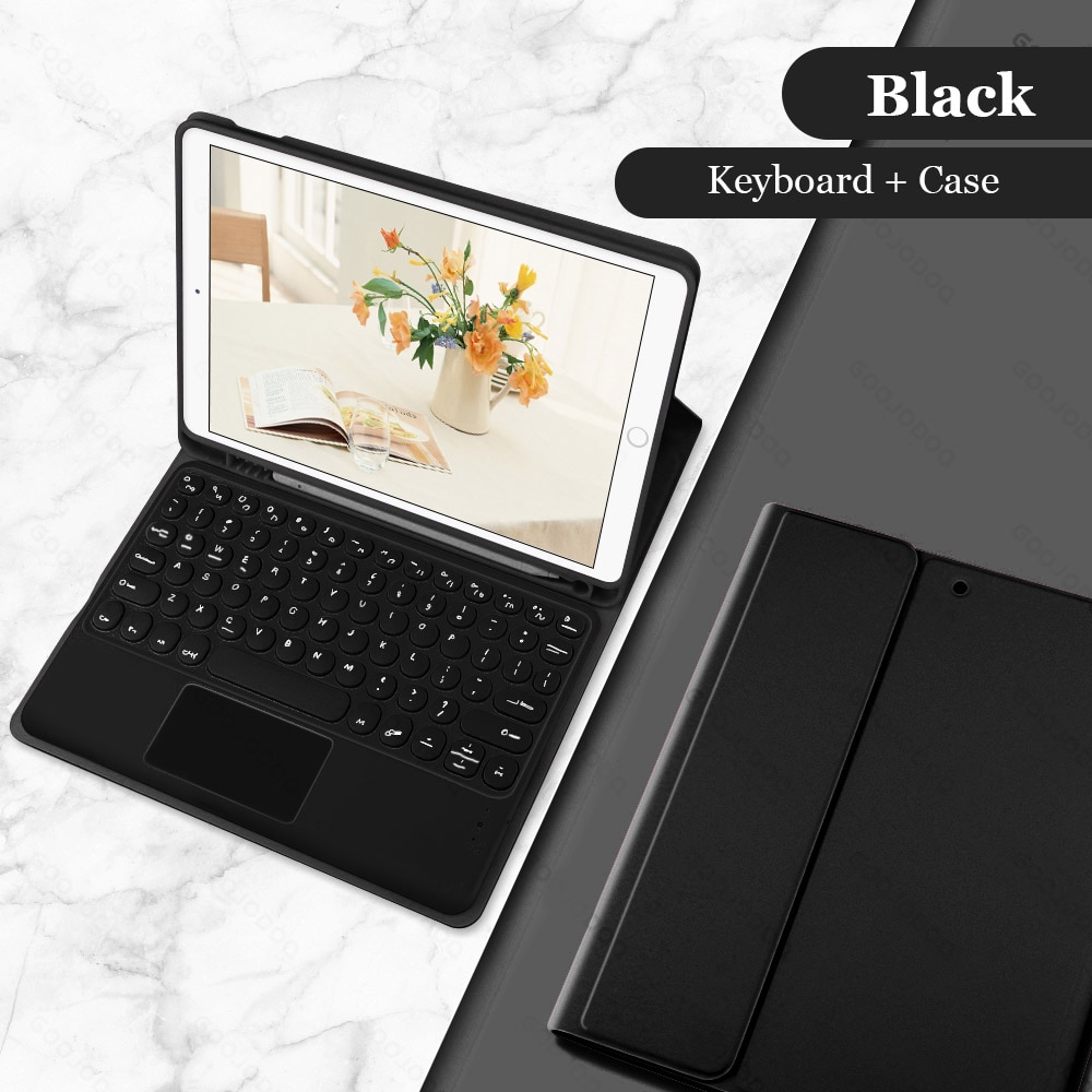 For iPad Air 4 Case Air 5 with Keyboard for iPad Pro 11 Case for iPad 9th Generation 8th Gen Case 10.2 10”2 Air 2 1 Air 3 Cover