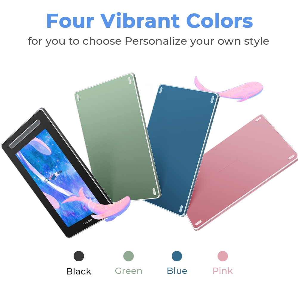 XPPen Artist 12 (2nd) Pen Graphic Tablet Monitor 127%s RGB 8192 Level X3-powered Stylus 8 Keys Tilt Support Windows mac Android