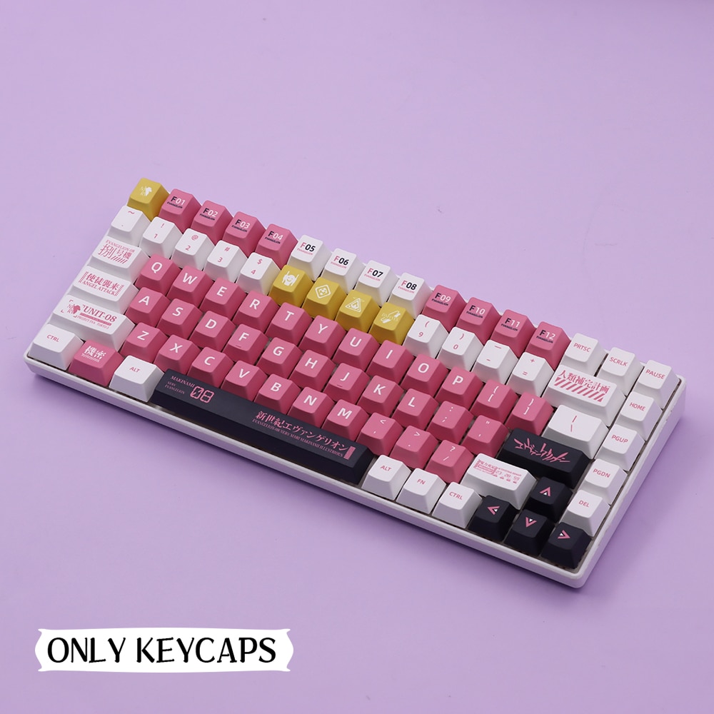 139 keys English Japanese Korean/Russian Cartoon Keycaps Cherry Profile PBT Keycap For GMK Cherry MX Switch Mechanical Keyboard