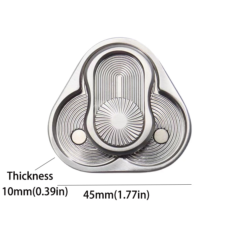 Magnetic Fidget Slider Adult EDC Metal Rotary  Fidget Toy ADHD Hand Spinner Autism Sensory Toys Anxiety Stress Relief Adult Gift