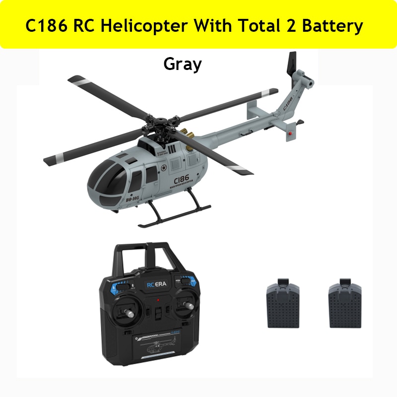 C186 RC Helicopter 2.4G 4 Propellers 6-Axis Electronic Gyroscope For Stabilization RC Toys VS C127