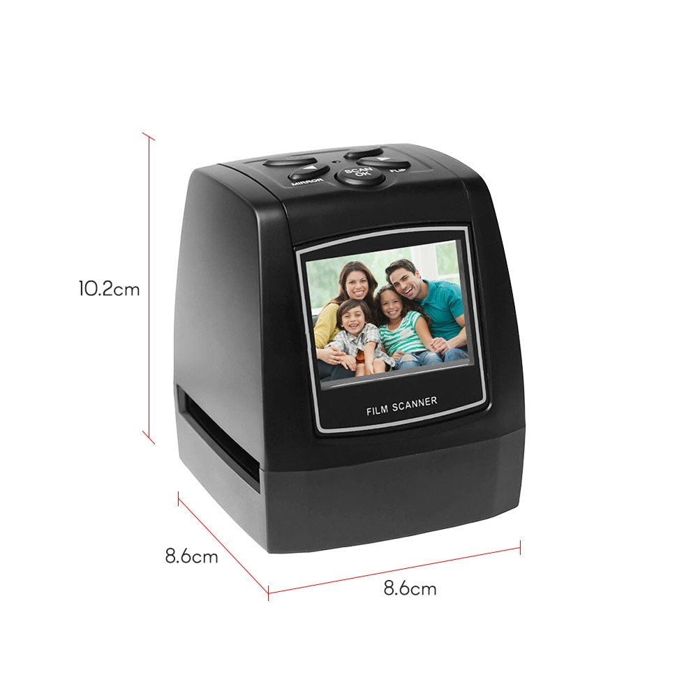 Protable Negative Film Scanner 35/135mm Slide Film Converter Photo Digital Image Viewer with 2.4