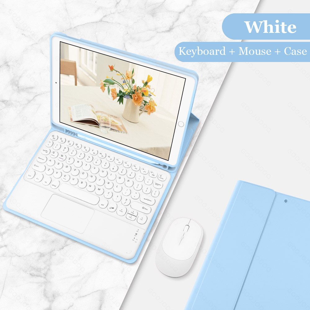 For iPad Air 4 Case Air 5 with Keyboard for iPad Pro 11 Case for iPad 9th Generation 8th Gen Case 10.2 10”2 Air 2 1 Air 3 Cover