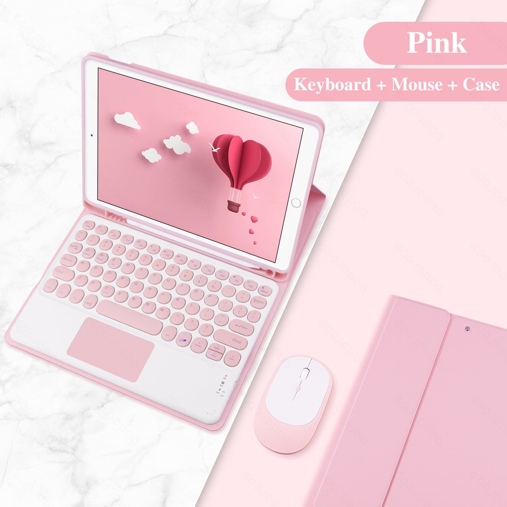 For iPad Air 4 Case Air 5 with Keyboard for iPad Pro 11 Case for iPad 9th Generation 8th Gen Case 10.2 10”2 Air 2 1 Air 3 Cover