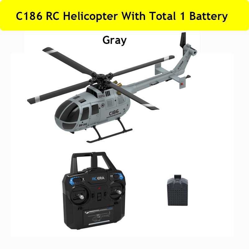C186 RC Helicopter 2.4G 4 Propellers 6-Axis Electronic Gyroscope For Stabilization RC Toys VS C127