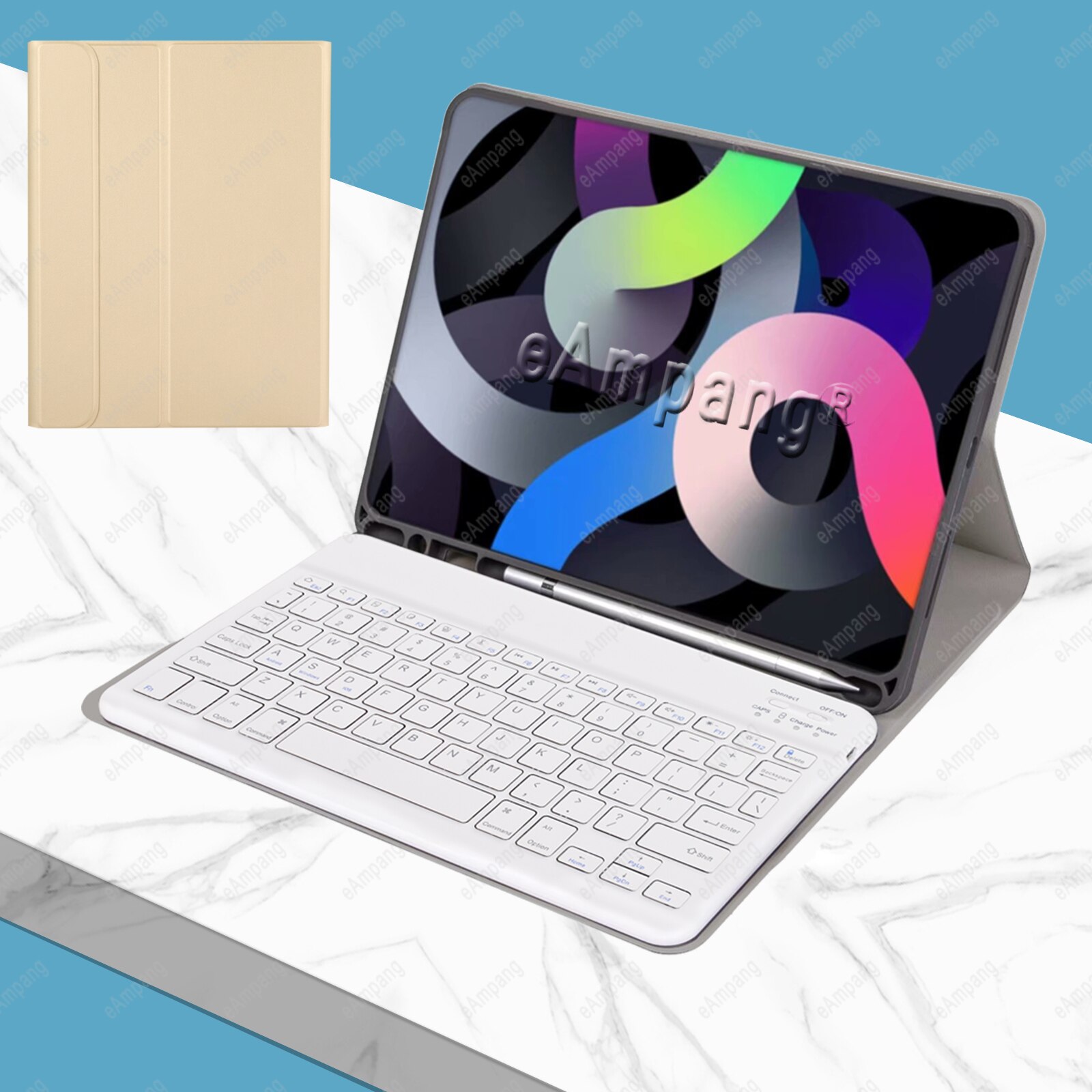 For iPad 10.2 Keyboard Case Mouse iPad Pro 11 Air 4 10.9 Air 3 2 Pro 9.7 10.5 6th 7th 8th 9th 10th Gen 2021 2022 Russian Spanish