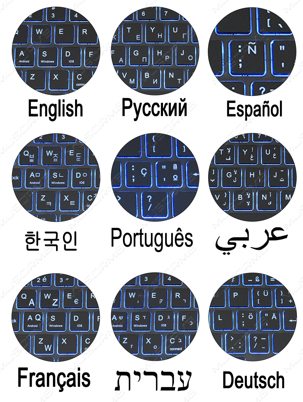 Magic Case Keyboard for Samsung Tab A8 A7 S6 Lite 2022 Touchpad Backlit Tab S8 S7+ S7 FE S8+ Plus S8 Ultra Portuguese Korean