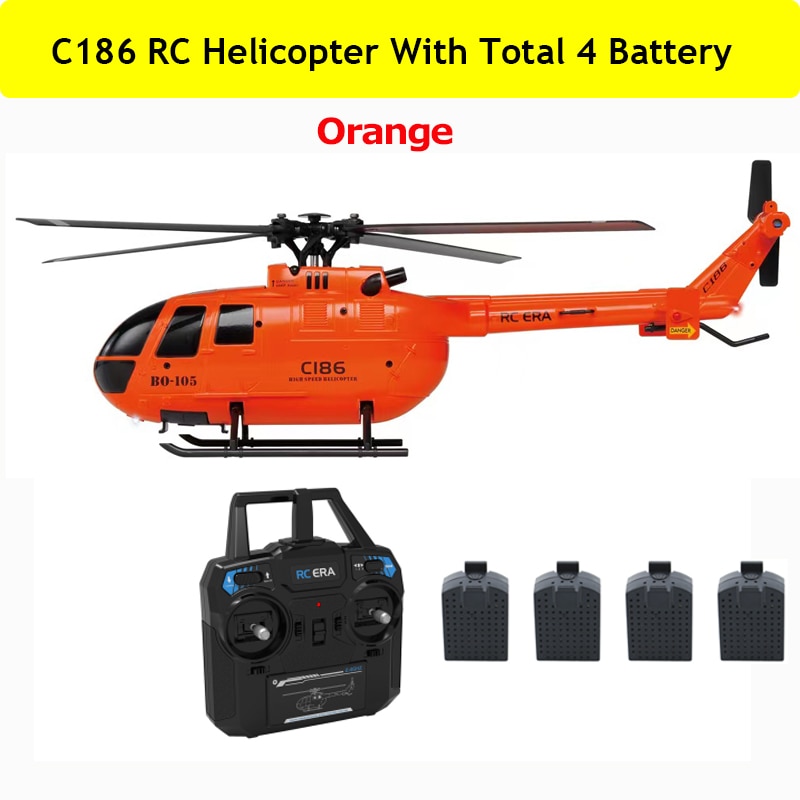 C186 RC Helicopter 2.4G 4 Propellers 6-Axis Electronic Gyroscope For Stabilization RC Toys VS C127