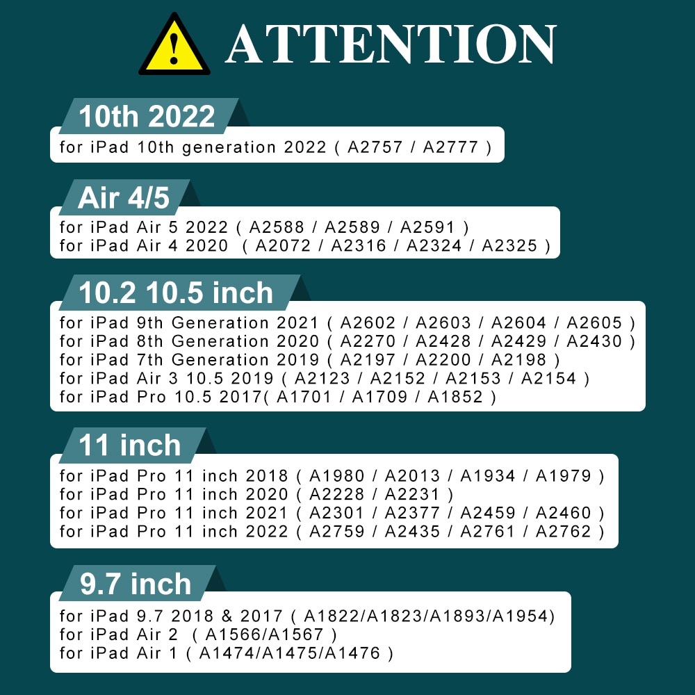 For iPad Air 4 5 9th 10th generation Case Magic Keyboard for iPad Pro 11 2022 iPad 10”2 Case Air 5 Air 2 funda 9 generacion Case