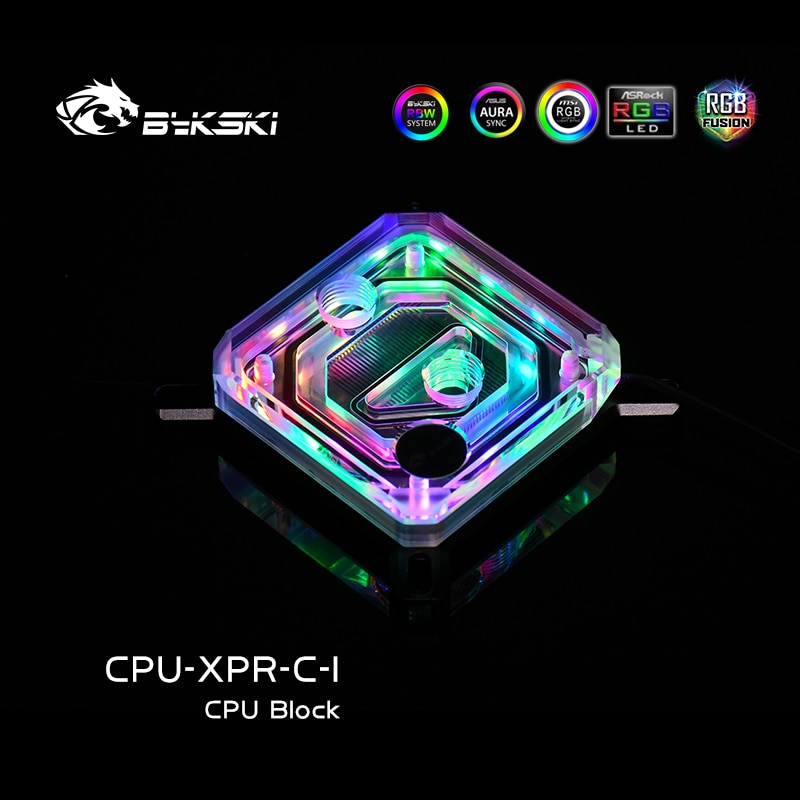Bykski CPU Block Use for INTEL LGA115X 1200 1700 2011 /AMD Ryzen 3/5/7 X470 X570 Water Cooler Radiator CPU-XPR-C-M/CPU-XPR-C-I