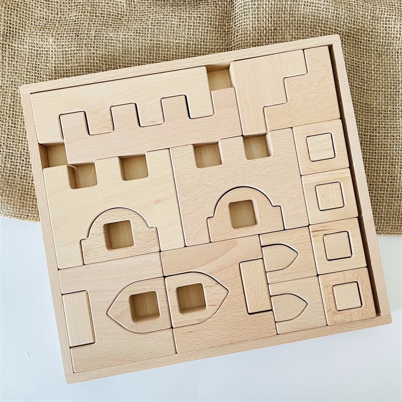 Acrylic Cubes Blocks Gem Blocks Kids Learning Color Light & Shadow Transmission Stacking Toys Baby Montessori Educational Toys