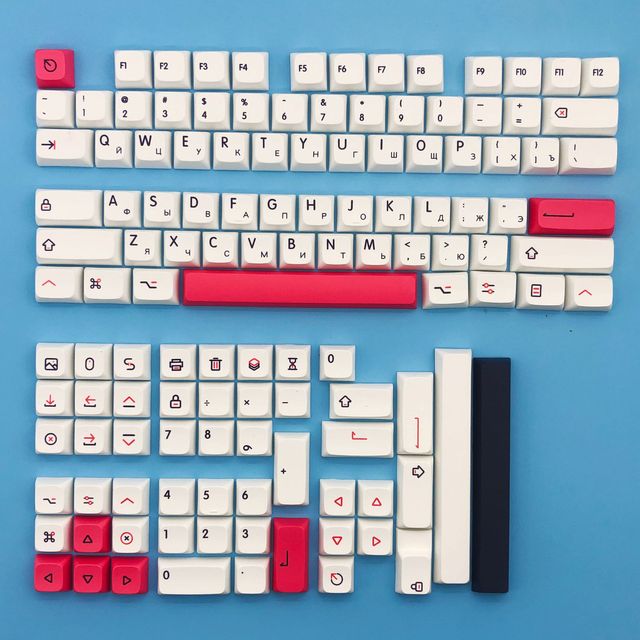 Fendai 118 Keys XDA Profile PBT Keycaps Personalized Japanese Cute Keyboard Keycaps for Mechanical Keyboard Custom Key caps