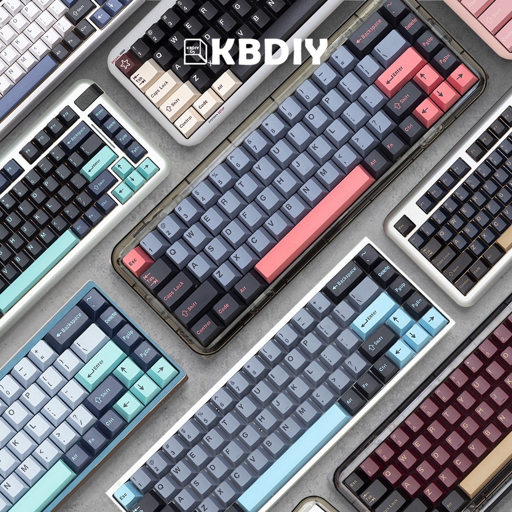 KBDiy GMK Keycap Clone Arctic Red Samurai 8008 WOB Rome Circus Cherry Profile MX Double Shot ABS Keycaps for Mechanicla Keyboard