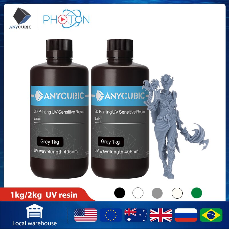 ANYCUBIC 405nm UV Resin For LCD High Precision Quick Curing Liquid Bottle 3D Printer Printing Material