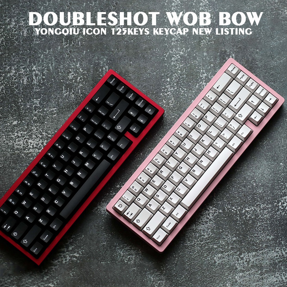 GMK WOB BOW 121 Keys Double Shot Keycap YMK keycap English Custom Personality Keycaps For Mechanical Keyboard 84/87/96/980/100