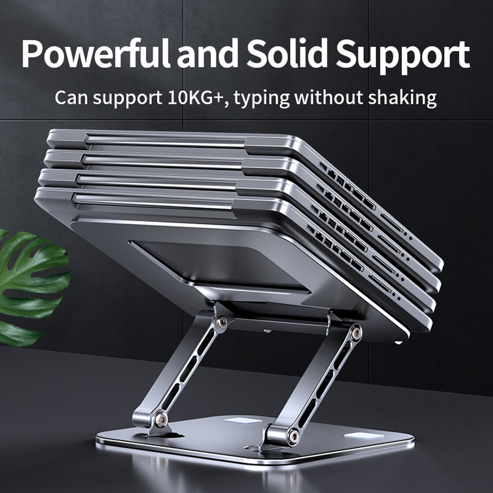 Adjustable Laptop Stand Desk Computer Stand Ergonomic Laptop Riser Holder Compatible with 10-17 Inch Notebook PC Computer