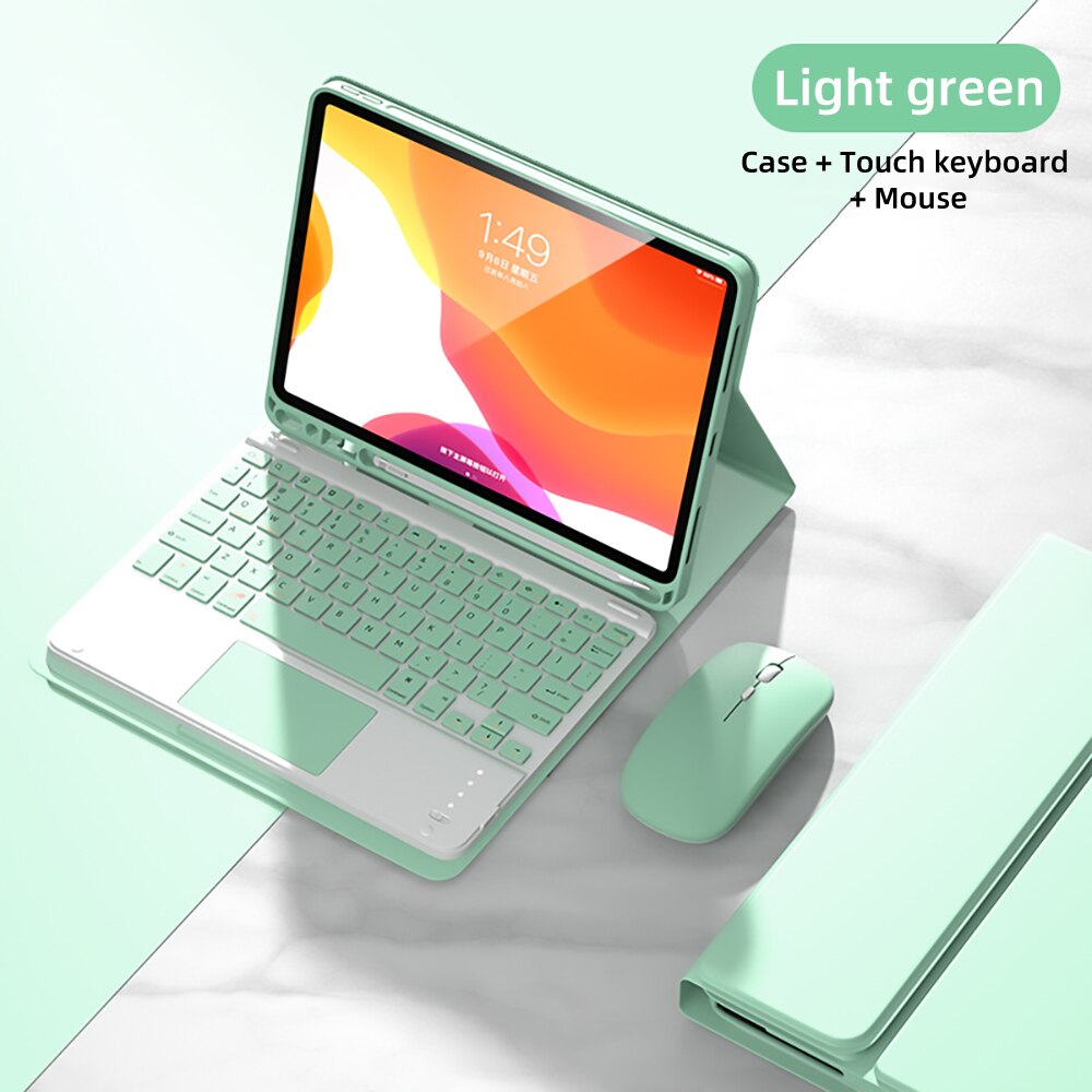 For iPad Keyboard Case For iPad Pro 11 2020 2021 Air 5 4 10.9 Mini 6 10.2 9/8/7th 2018 2017 5th 6th 9.7 Pro 10.5 Mini 4 5 Case