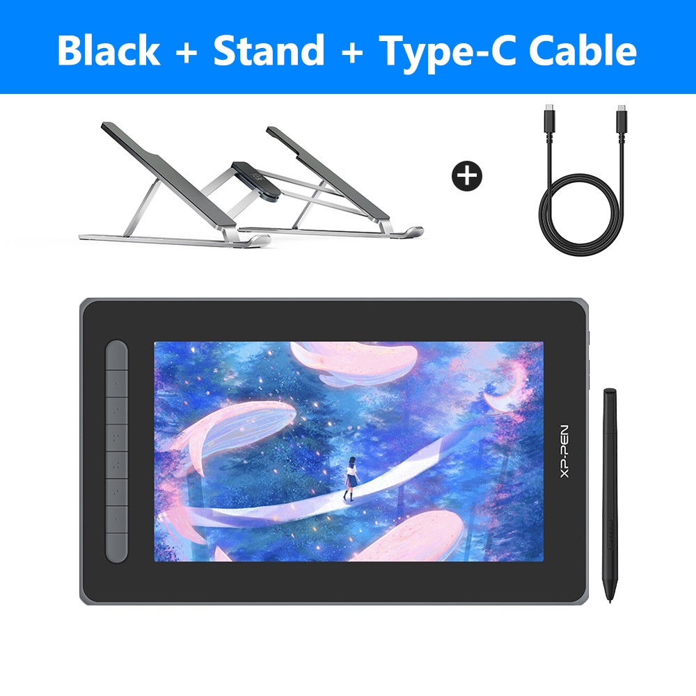 XPPen Artist 12 2nd Gen Graphic Tablet Monitor with 127% sRGB 8 Shortcut Keys 11.9 Inch Pen Display Support Android Windows Mac