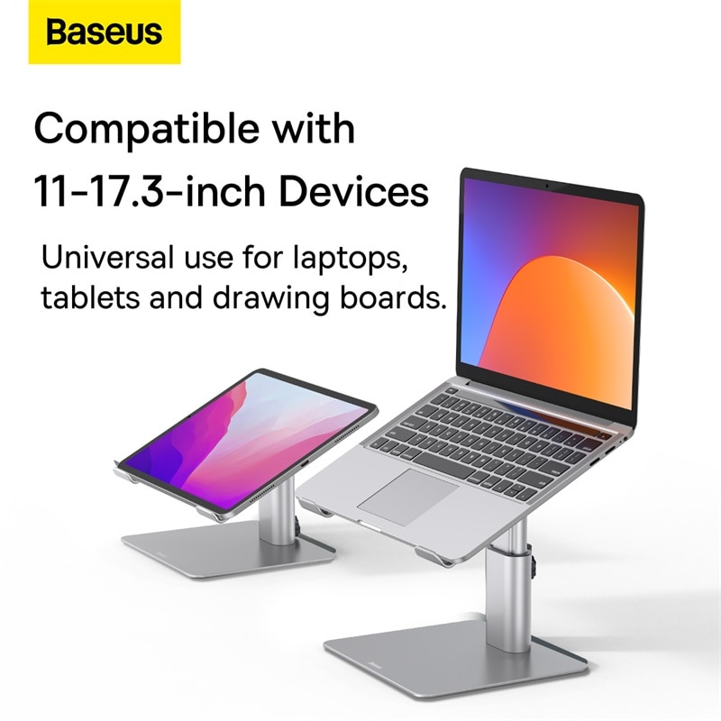 Baseus Laptop Stand Metal Adjustable Notebook Stand Heat Dissipation Desktop Laptop Holder For Laptop Macbook air Tablet iPad