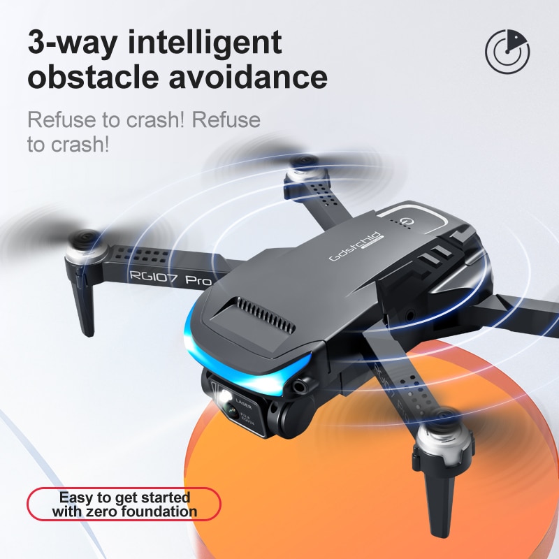 NEW RG107 MAX Drone 4K Professional Dual HD Camera FPV Mini Dron Aerial Photography Brush Motor Foldable Quadcopter Toys