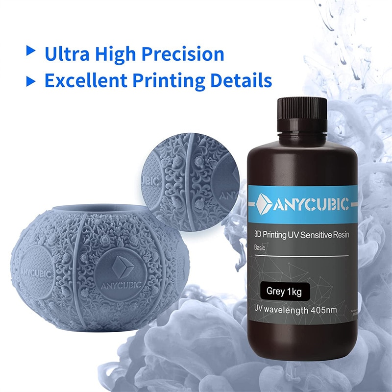 ANYCUBIC 405nm UV Resin For LCD High Precision Quick Curing Liquid Bottle 3D Printer Printing Material