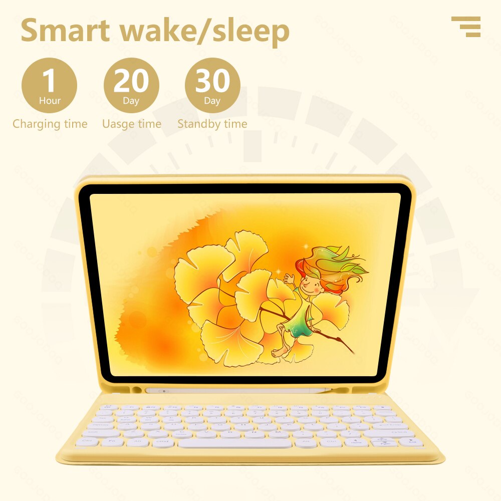 For iPad Air 4 Case Air 5 with Keyboard for iPad Pro 11 Case for iPad 9th Generation 8th Gen Case 10.2 10”2 Air 2 1 Air 3 Cover