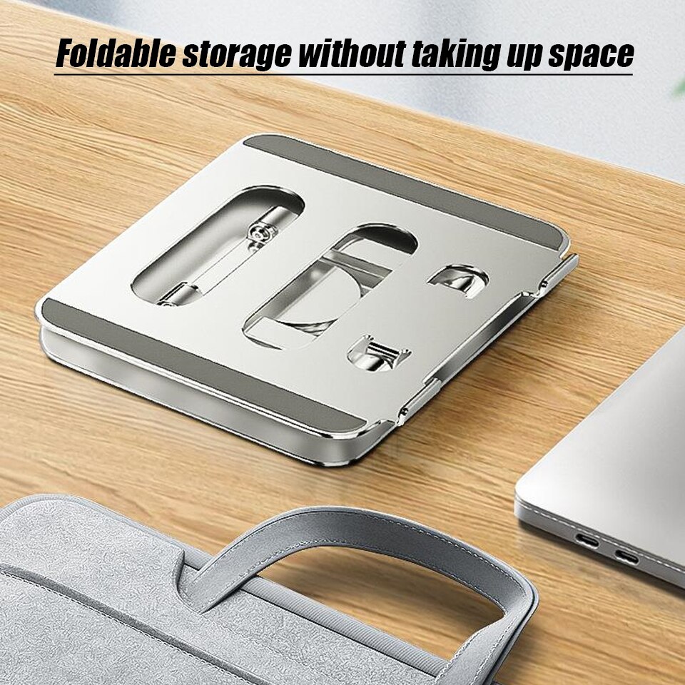 OUTMIX Laptop Stand 360° Rotatable Notebook Tablet Holder Liftable Aluminum Alloy Stand Compatible with 10-17.3