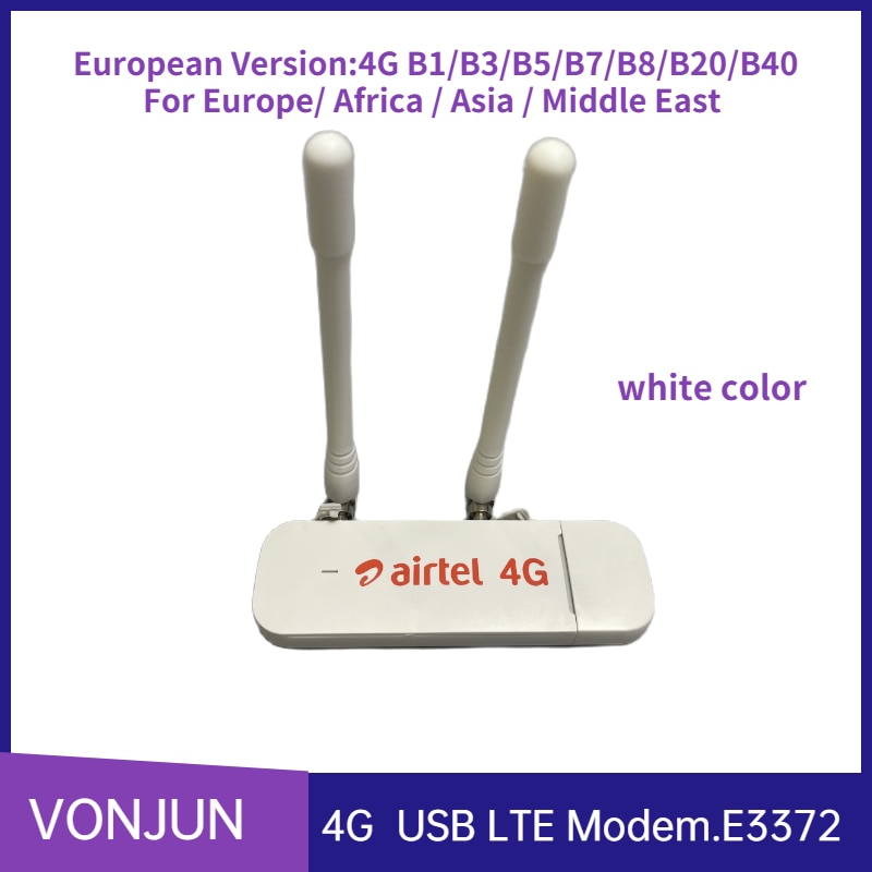 Unlocked E3372 4G LTE USB Modem With External Antenna  Factory OEM E3372h-153