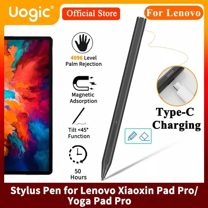 Uogic Stylus Pen for Lenovo Xiaoxin Pad Pro(Only for P11 Pro, Not for P11 or P11 Plus), 4096 Pressure Sensitivity Palm Rejection