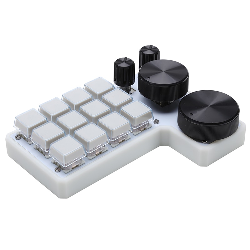 New CXT 12E4 Macro Keyboard 12 Key 4 Knob Mechanical Keyboard Hot Swap Designer One-handed Kepad Mini Keypad VIA QMK