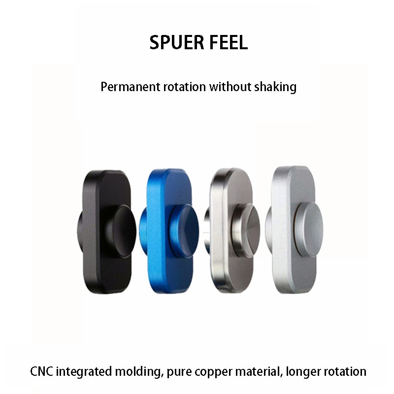 Metal Small Square Fidget Spinner Mini Elf Pure Copper Fingertip Gyro Decompression Stress Relief Autism Toy Adult Child Gift