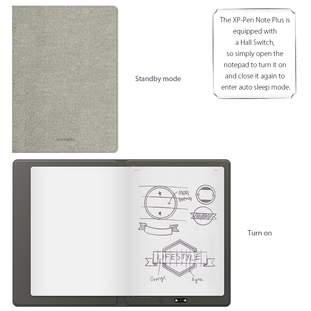 XP-Pen Note Plus Smart Notebook Bluetooth 5.0 Compatable Reusable Erasable Cloud Flash Storage For School Office App Connection