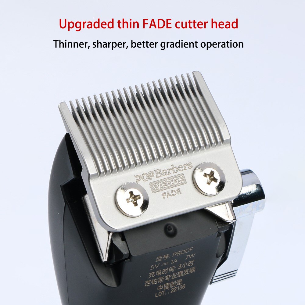 Barber POP Professional Hair Trimmer Black Gold Three-piece Hair Salon Oil Head Gradual Hair Clipper Razor Trimming Hair Cutting