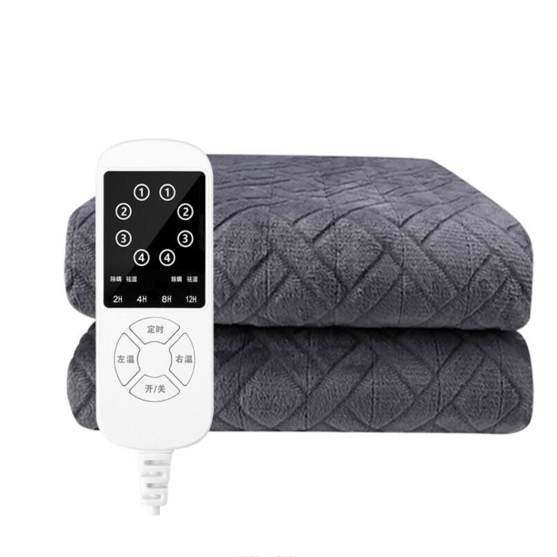 High Grade Warm Heater Velvet Electric Heating Blanket 4 Gear Temperature Timing Controller Room  Electric Blanket Pad Mat