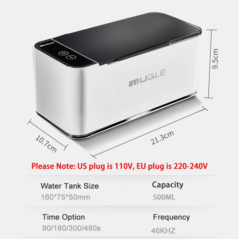 Smart Home Ultrasonic Cleaner for Jewelry Glasses Circuit Board Watches Denture Teeth Razor Ultrasound Cleaning Washing Machine